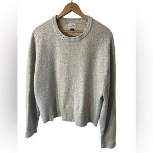 Universal Thread XXL Oatmeal Speckled Donegal Crewneck Sweater - Cream Multi